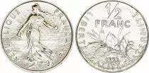 Francia 1/2 Franc Semeuse - 1991 BU frappe m&eacute;daille