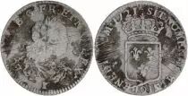 Francia 1/3 Ecu Louis XV - Arms 1721 Q Perpignan