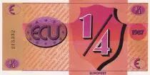 Francia 1/4 Ecu - Eurofest - 1987