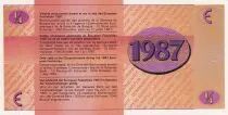 Francia 1/4 Ecu - Eurofest - 1987