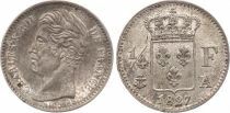 Francia 1/4 Franc Charles X - 1827 A Paris - Silver