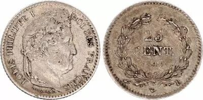Francia 1/4 Franc Louis Philippe I - 1833 A Paris