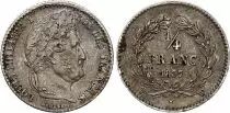 Francia 1/4 Franc Louis Philippe I - 1837 W Lille -  Silver