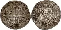 Francia 1 Blanc Gu&eacute;nar, Charles VI - ND (1380-1422) - various dates and mintmark