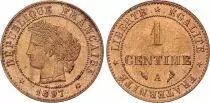 Francia 1 Centime Ceres - 1897 A Paris - Flashlight
