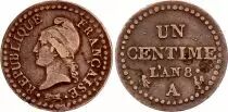 Francia 1 Centime Dupr&eacute; - An 6 A Paris - Small 6