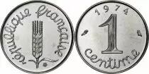 Francia 1 Centime Epi - 1974 chouette