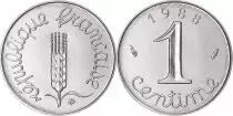 Francia 1 Centime Epi - 1988 - from UNC set