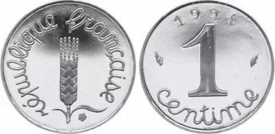 Francia 1 Centime Grain sprig - 1994 Proof