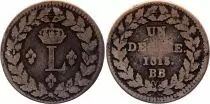 Francia 1 Decime Louis XVIII - Strasbourg Blockade - 1815 BB