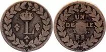 Francia 1 Decime Louis XVIII - Strasbourg Blockade - 1815 BB