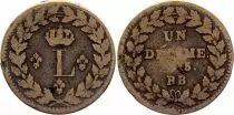 Francia 1 Decime Louis XVIII - Strasbourg Blockade - 1815 BB