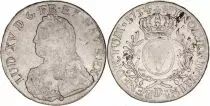 Francia 1 Ecu Louis XV crowned round arms of France with sprays - 1734 D Lyon