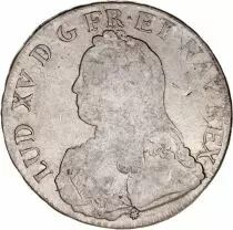 Francia 1 Ecu Louis XV crowned round arms of France with sprays - 1734 D Lyon