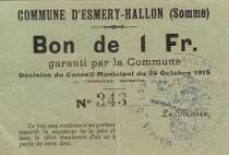 Francia 1 F Esmery-Hallon n&deg; 343