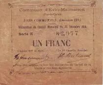Francia 1 F Evin-Malmaison - 30/12/1914