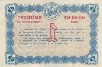 Francia 1 Franc - Avignon Chamber of Commerce - 1922 - Number 1821