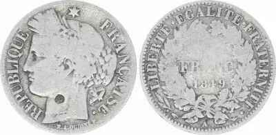 Francia 1 Franc - Ceres - Mixted years 1871-1895