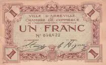 Francia 1 Franc - Chamber of Commerce - Abbeville