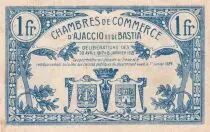 Francia 1 Franc - Chamber of Commerce - Ajaccio et Bastia - 30-04-1917 et 08-01-1918 - S&eacute;rie B