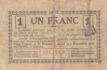 Francia 1 Franc - Chamber of Commerce - Amiens - 1915