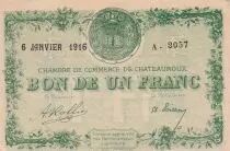 Francia 1 Franc - Chamber of Commerce - Ch&acirc;teauroux - 1915 - S&eacute;rie A 2057