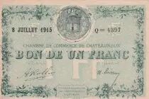 Francia 1 Franc - Chamber of Commerce - Ch&acirc;teauroux - 1915 - S&eacute;rie Q 4397