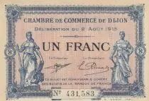Francia 1 Franc - Chamber of commerce - Dijon - 02-10-1915 - Serial 431