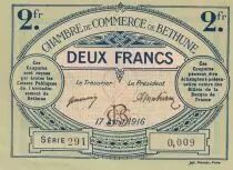 Francia 1 Franc - Chamber of Commerce of B&eacute;thune - 17-04-1916 - Serial 291