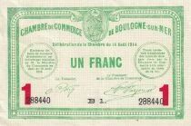 Francia 1 Franc - Chambre de commerce - Boulogne sur Mer - 14-08-1914 - S&eacute;rie B1