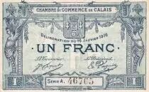 Francia 1 Franc - Chambre de Commerce - Calais -  1916 S&eacute;rie A