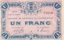 Francia 1 Franc - Chambre de Commerce - Ch&acirc;teauroux - 02-12-1918 - S&eacute;rie 23858