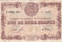 Francia 1 Franc - Chambre de Commerce - Ch&acirc;teauroux - 1915 - S&eacute;rie A