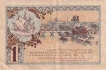 Francia 1 Franc - Chambre de commerce - Paris - 10-03-1920 - S&eacute;rie A.19