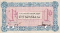 Francia 1 franc - Chambre de commerce d\'Annecy  1915 - S&eacute;rie 103 - Annul&eacute;