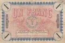 Francia 1 franc - Chambre de commerce de Auxerre - Serial 125 - 1920
