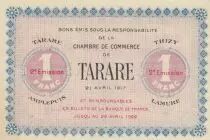 Francia 1 Franc - Chambrer of commerce - Tarare - 21-04-1917 - Second Emission - Serial B.006