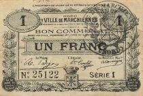 Francia 1 Franc - City of Marchiennes - 24-10-1915