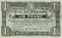 Francia 1 Franc - City of Roubaix and Tourcoing - 20-04-1916 - 7th Series