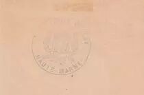 Francia 1 Franc - City of Wassy - November 1915