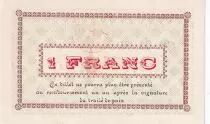 Francia 1 Franc - Cornimont- 1915 - Serial A - P.88-13