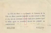 Francia 1 Franc - Havre - Chamber of Commerce - 1915