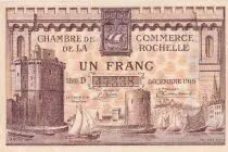 Francia 1 Franc - La Rochelle Chamber of Commerce 1915 - VF+