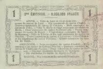 Francia 1 Franc - Laon - Regional Coupon - 16-06-1916 - Serial 19