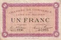Francia 1 Franc - Lons-le-Saunier - Chambre de Commerce - 1918 - S&eacute;rie 1196