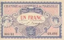 Francia 1 Franc - Marseille - Chamber of Commerce - 05-06-1917 - Serial H-R