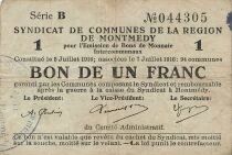 Francia 1 Franc - Montmedy Region - 07-07-1916