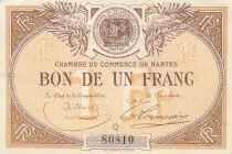 Francia 1 Franc - Nantes - Chamber of Commerce - 1918 - Serial Q