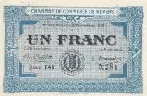 Francia 1 Franc - Nevers - Chamber of Commerce - 12-11-1915 - Serial 141
