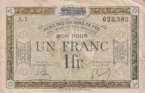 Francia 1 Franc - Regie des chemins de Fer - 1923 - Serial A.1 - R.5